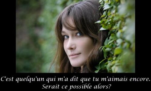 Música francesa muito linda – Quelqu’un M’a Dit – Carla Bruni