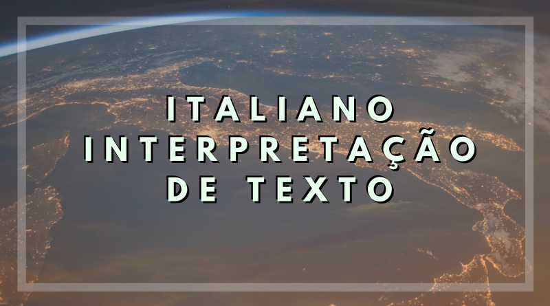 italiano interpretação de texto