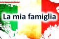 Texto em italiano: La mia famiglia - nível A1
