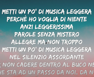Musica leggerissima – Dimartino Colapesce: Italiano com música